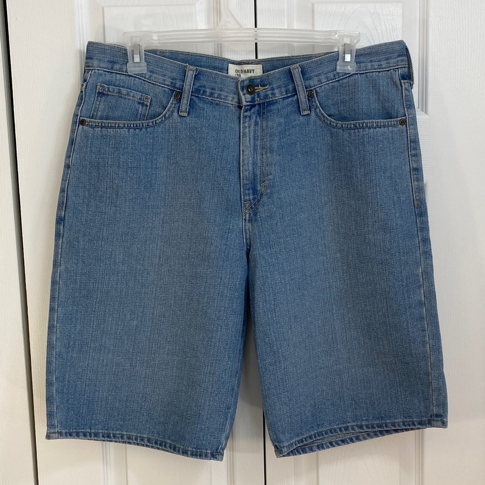 2 for $25 - MEN’s Old Navy Blue Denim Jean Shorts, 12 Inch Inseam, Size 36